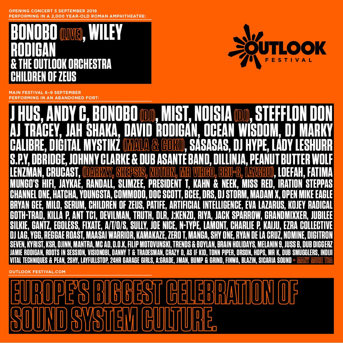 Outlook Festival 2018 Tickets, Lineup & More