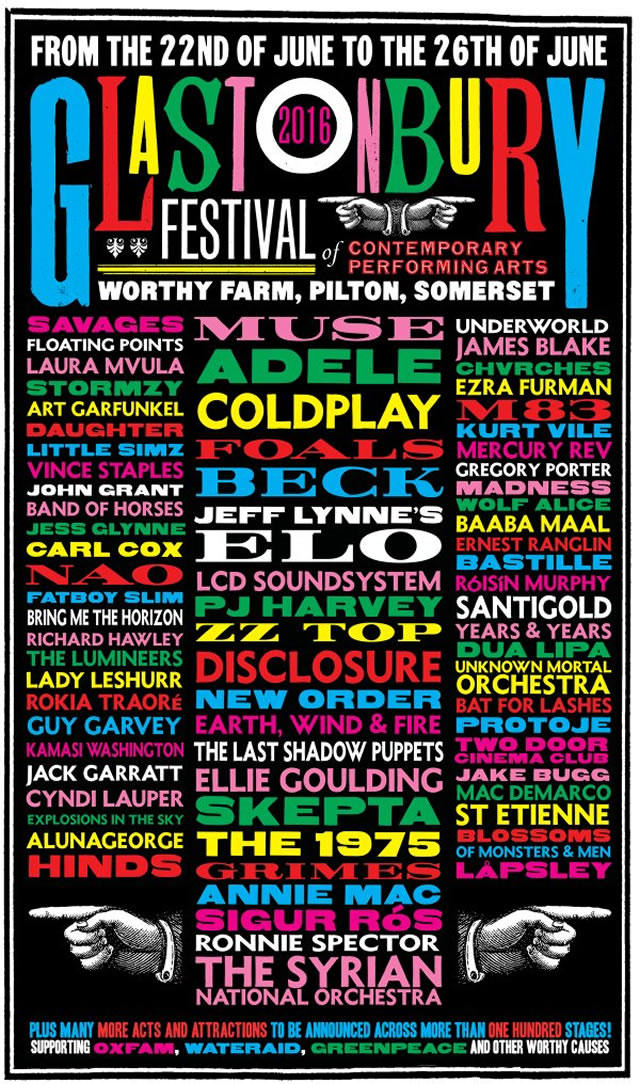 Glastonbury Makes First 2016 Line Up Announcement Festival Mag