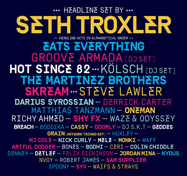 Eastern Electrics 2016 lineup poster