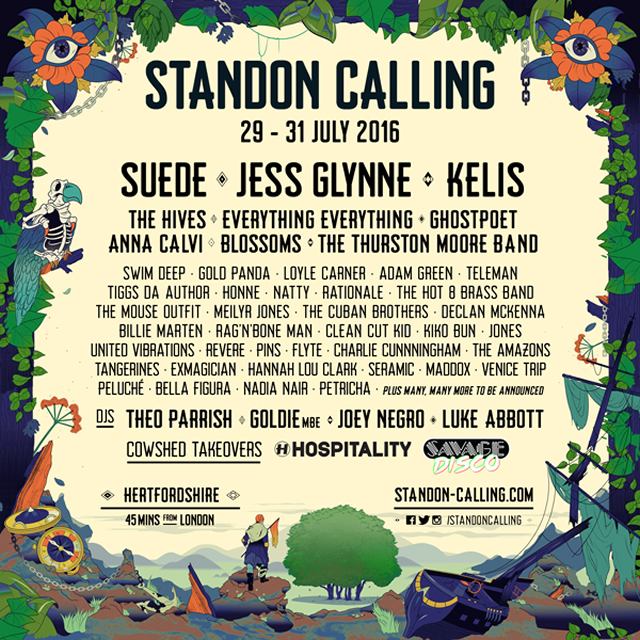 Standon Calling 2016 lineup poster