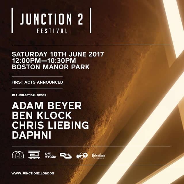 Line up poster for next year's Junction 2 festival
