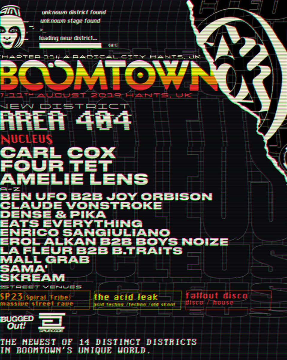 Boomtown lineup poster