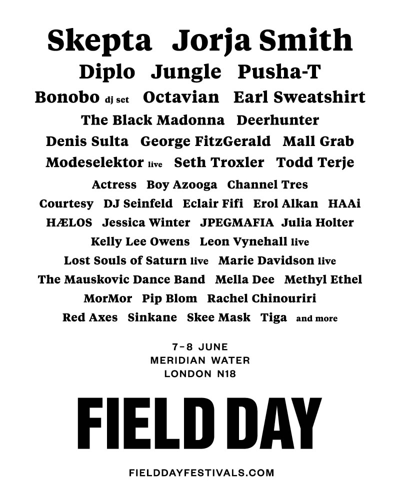 Field Day lineup poster