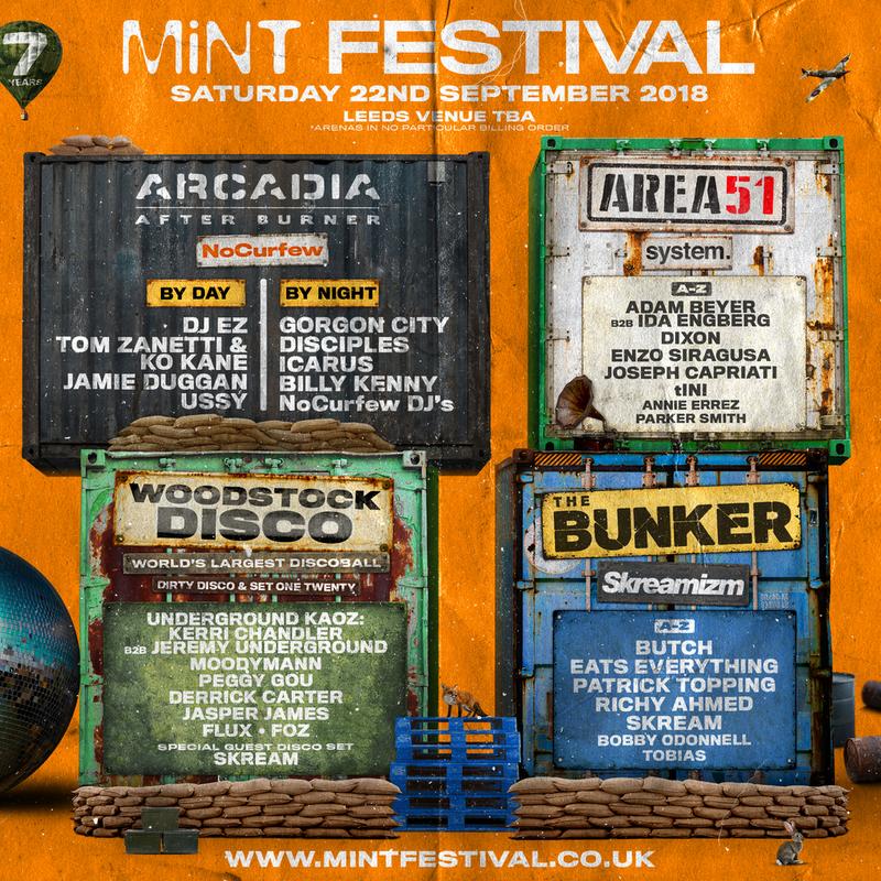 Mint Festival 2018 lineup poster