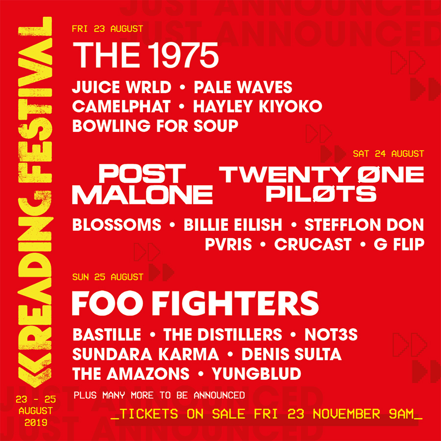 Reading lineup poster